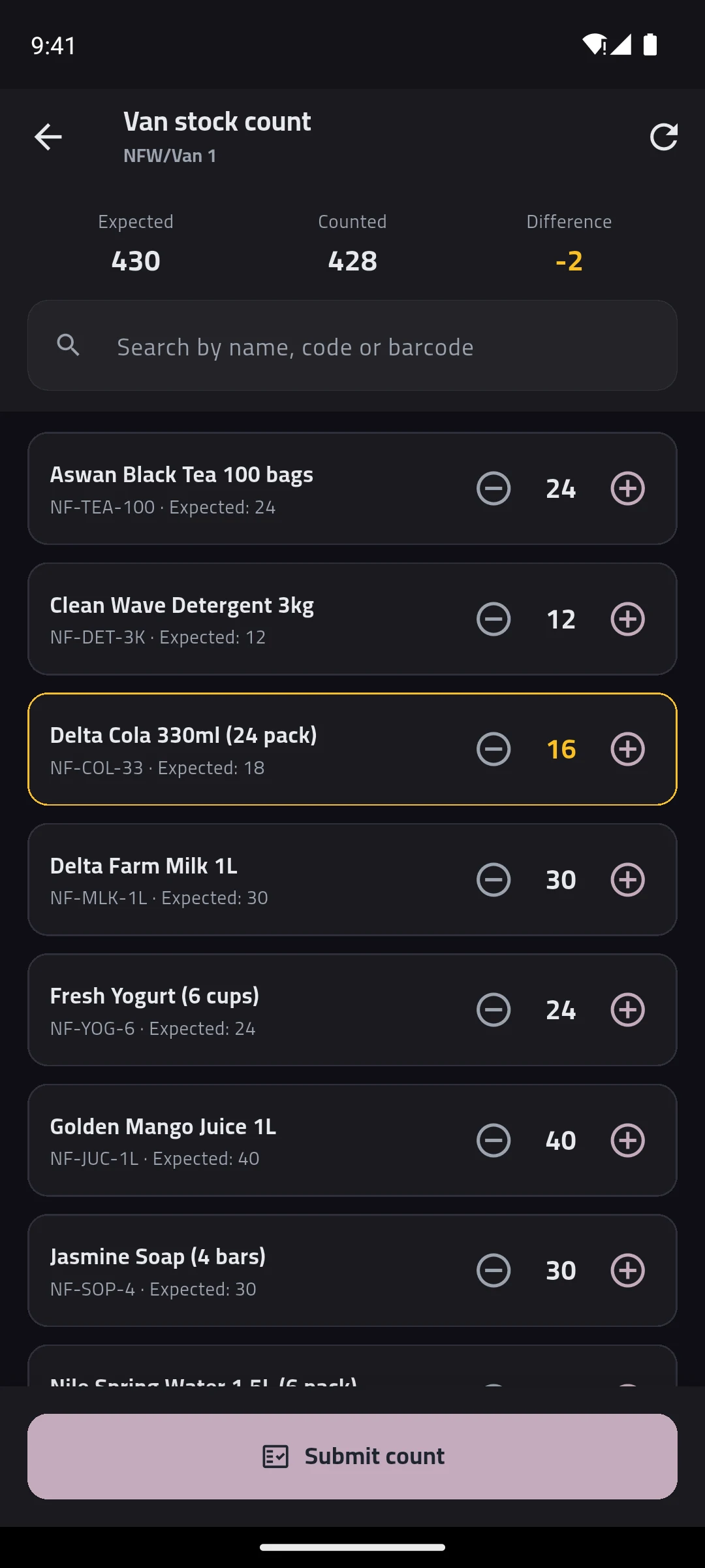 Frontend View