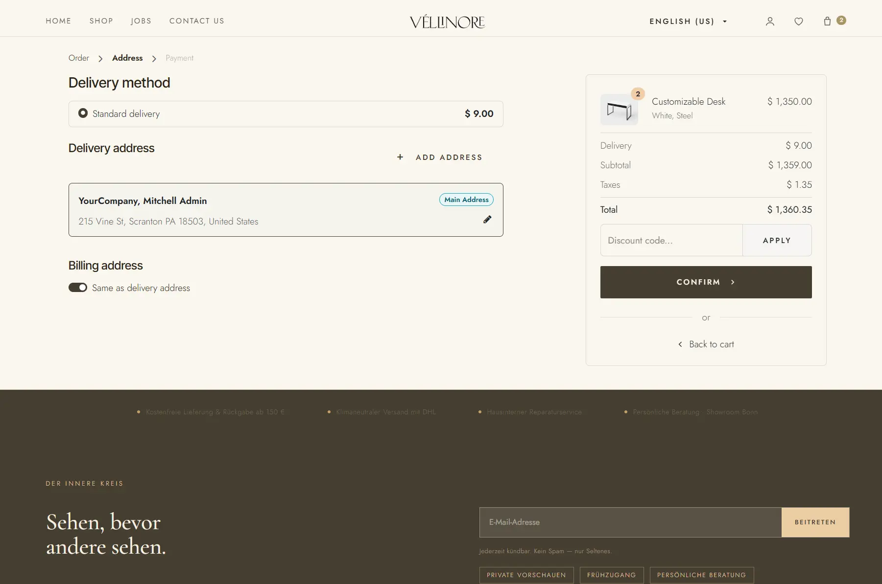Frontend View