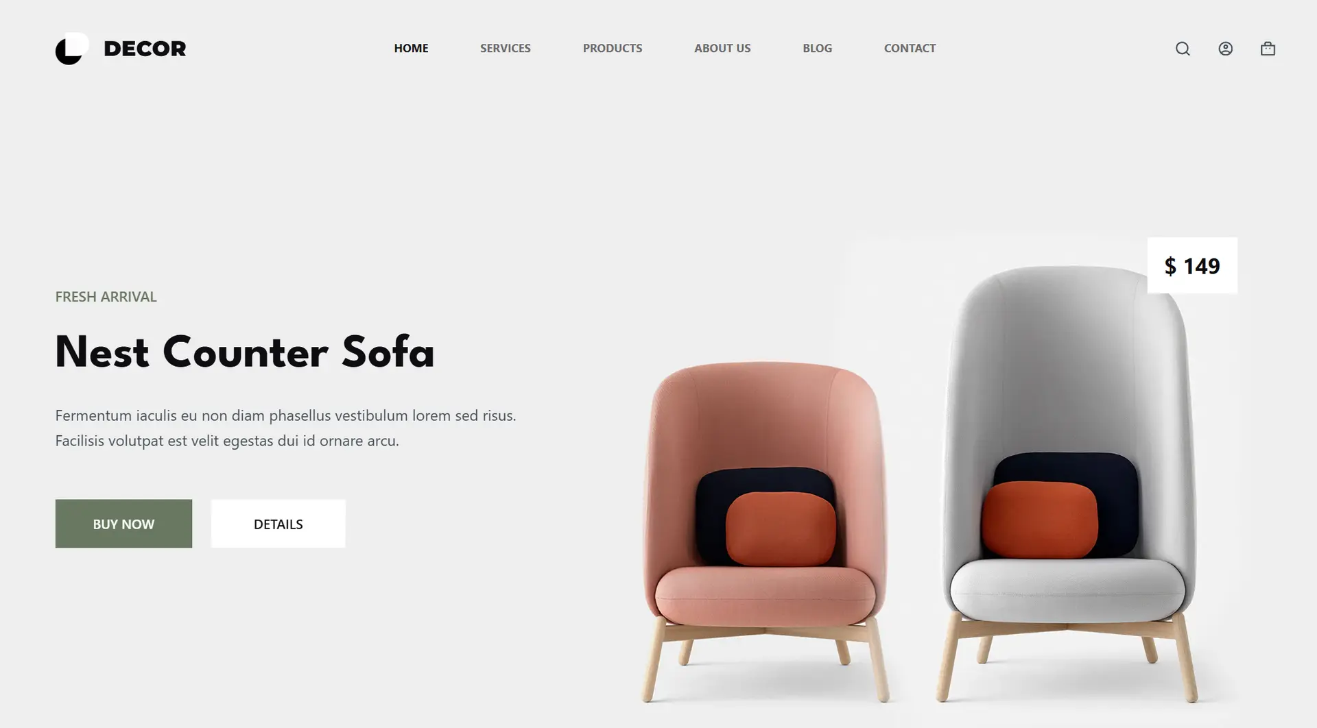 Decor E-Commerce Screenshot