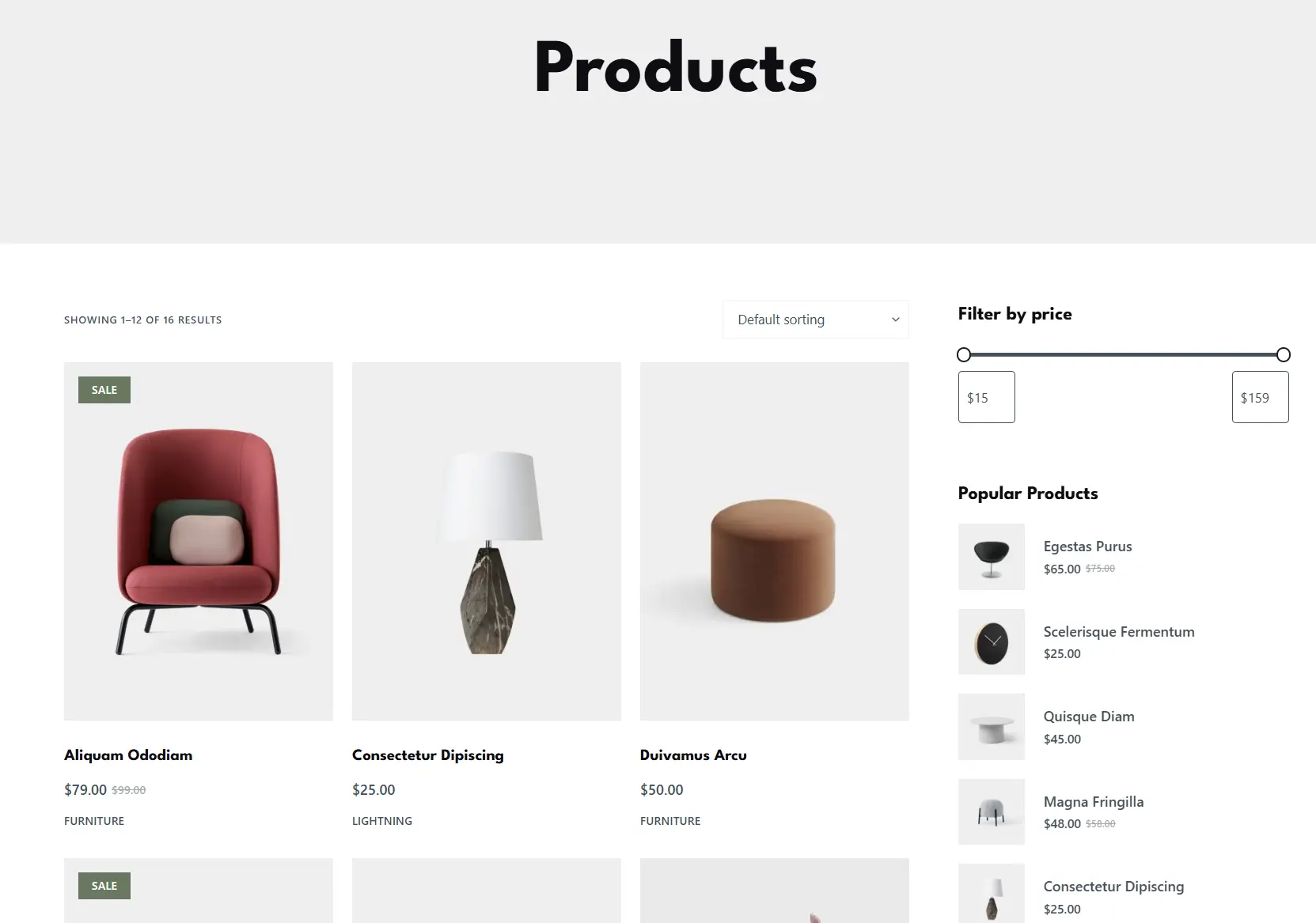 Decor E-Commerce Screenshot