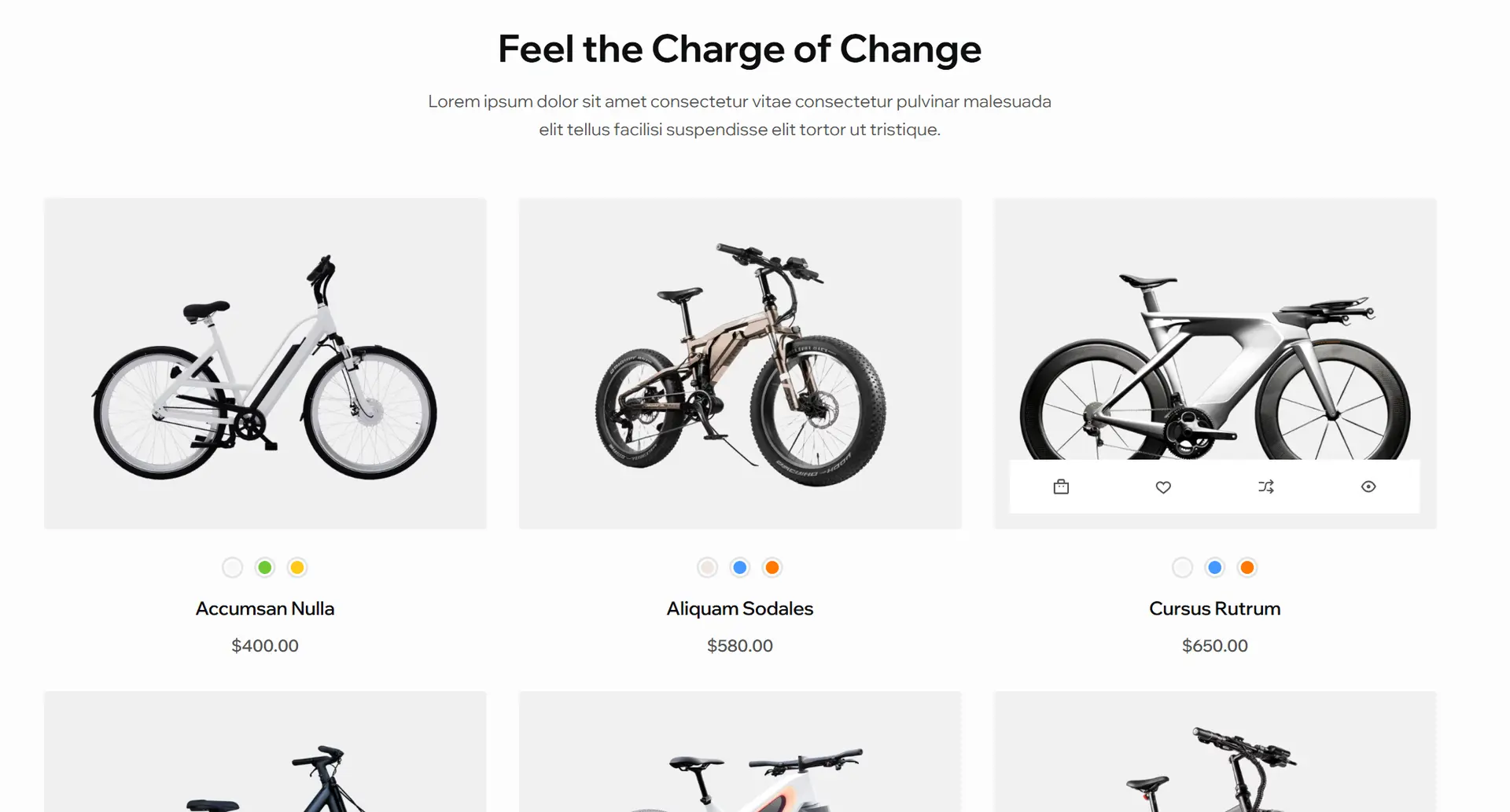 E-Bike Store Screenshot