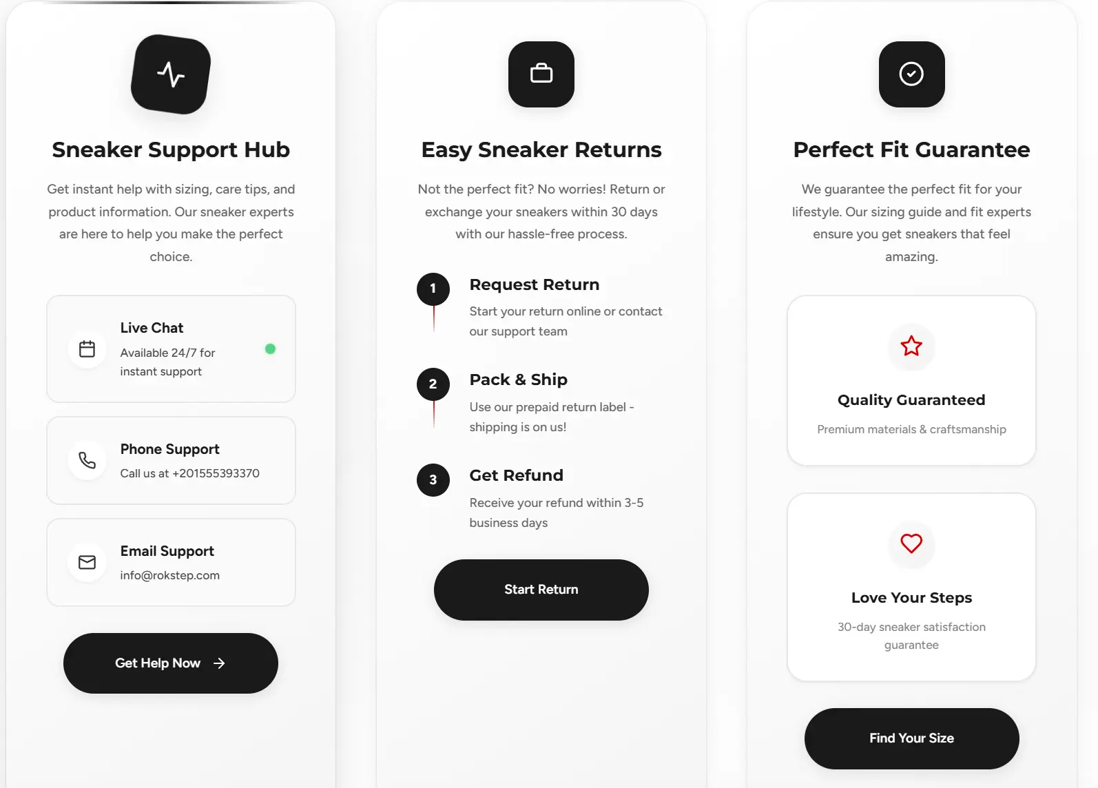 Rokstep Store Screenshot