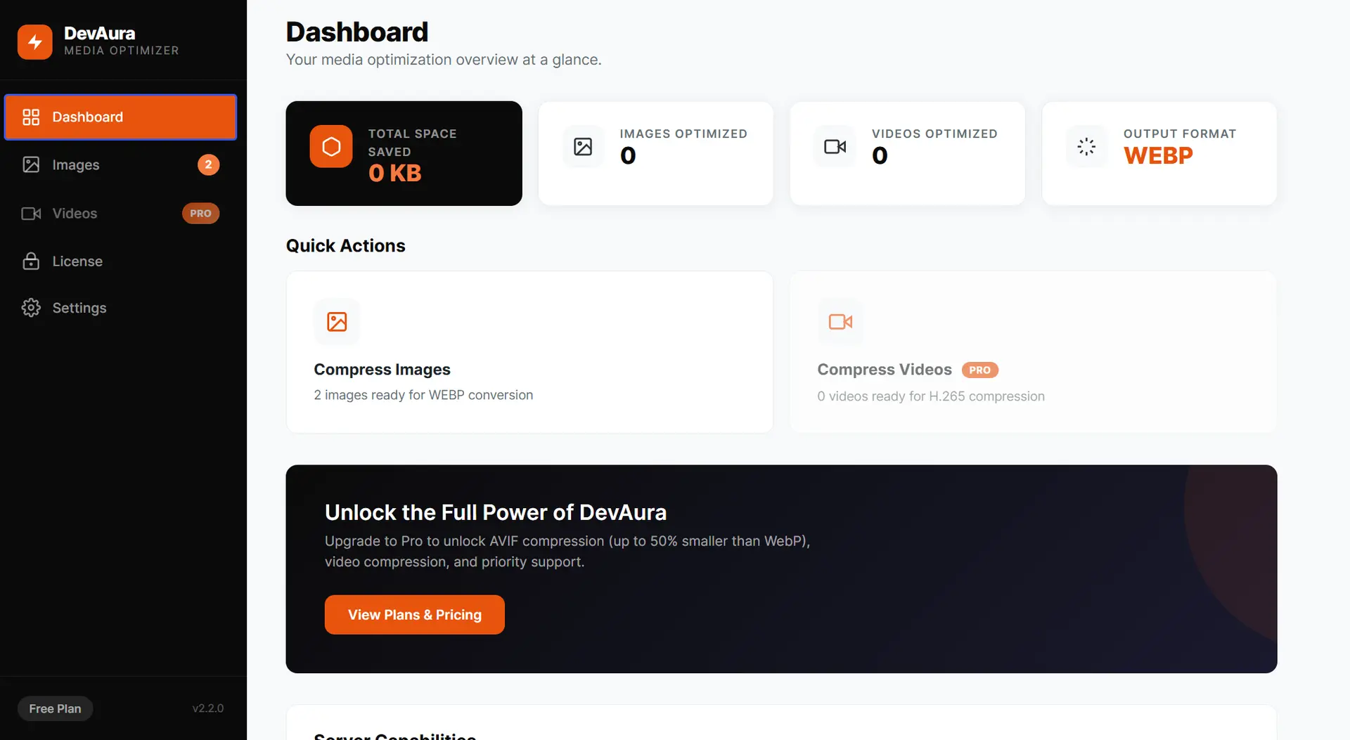 Media Optimizer & AVIF Compressor Screenshot