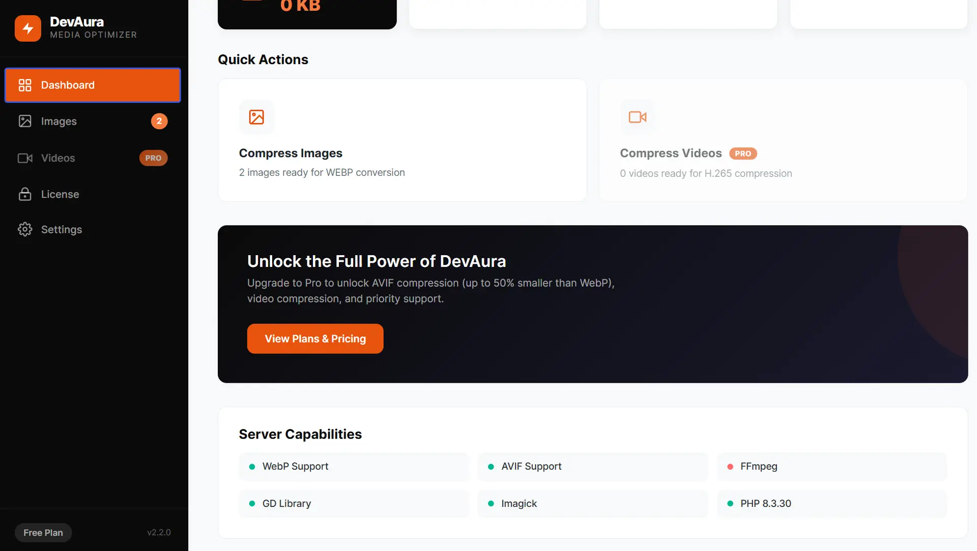 Media Optimizer & AVIF Compressor Screenshot