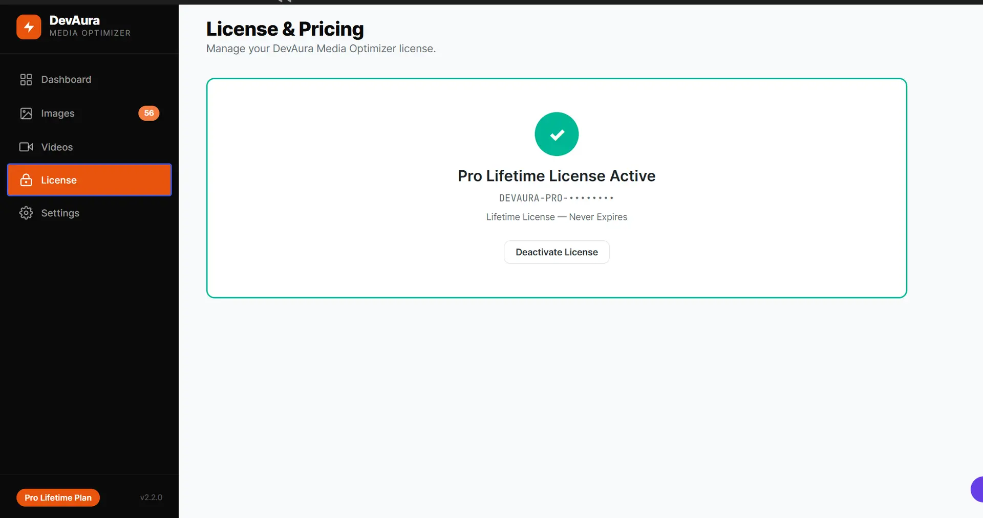 Media Optimizer & AVIF Compressor Screenshot