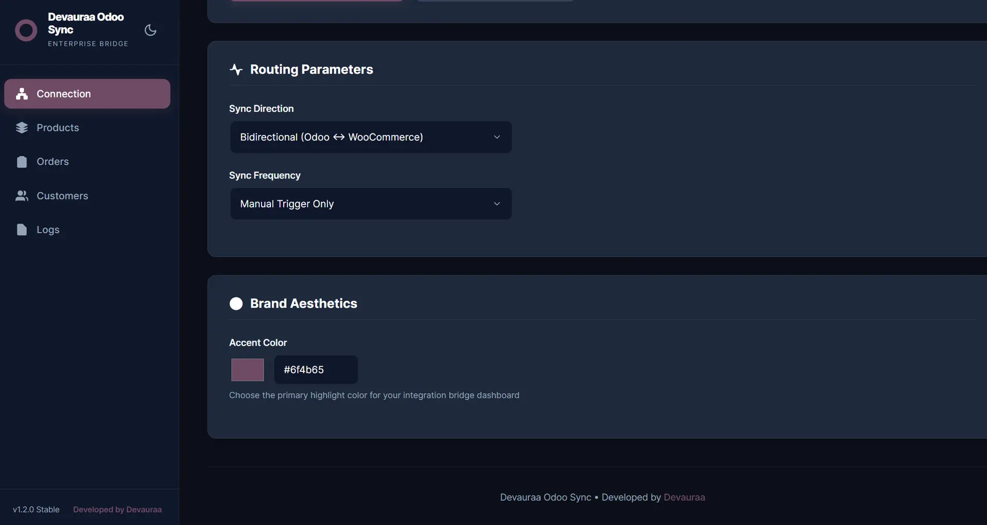 ERP Inventory & WooCommerce Sync Screenshot